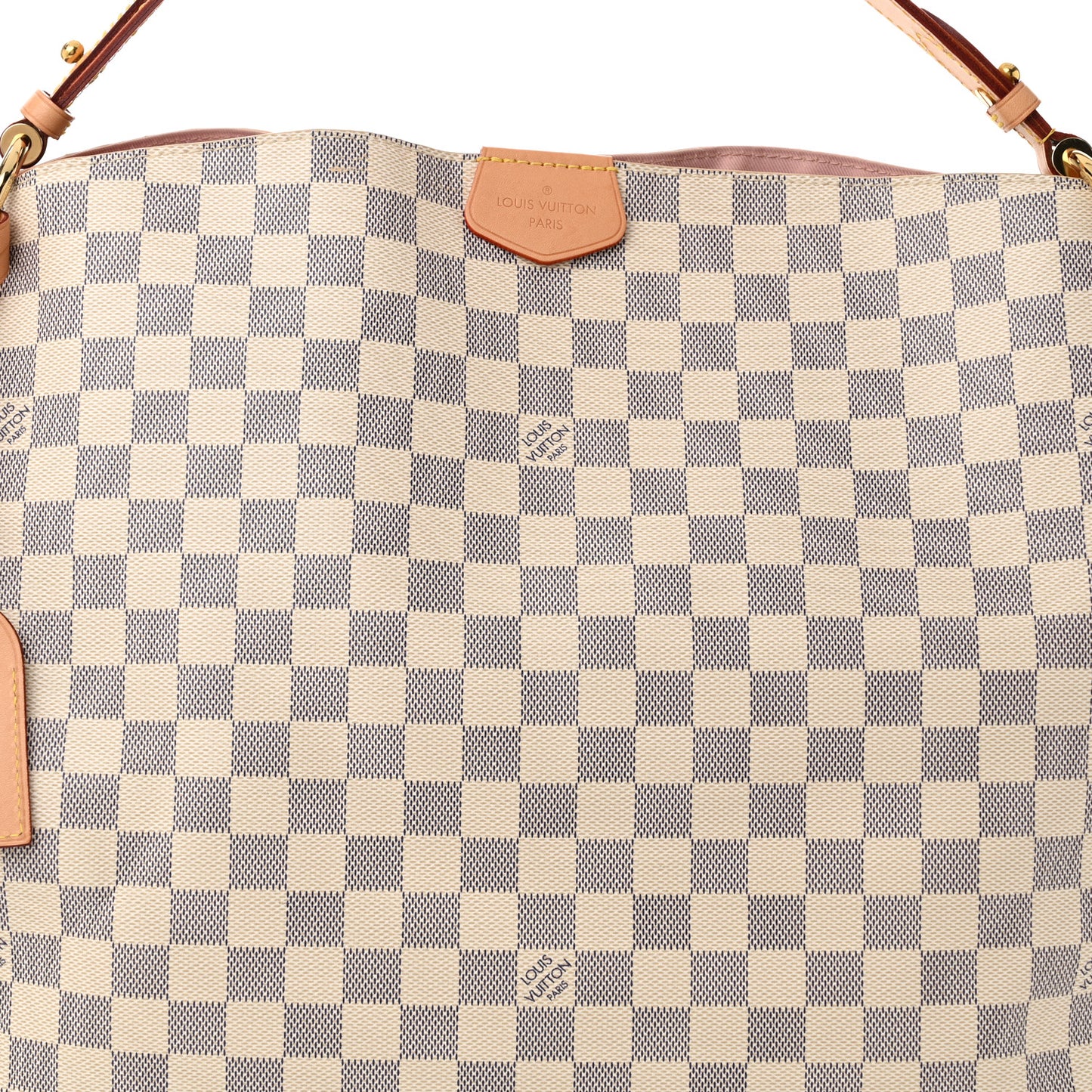Damier Azur Graceful MM Rose Ballerine