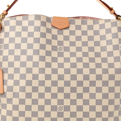 Louis Vuitton Damier Azur Graceful MM Rose Ballerine 7 of 10