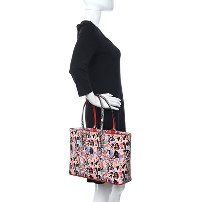 Christian Louboutin Patent Calfskin Small Dita Cabata Tote Red 2 of 13