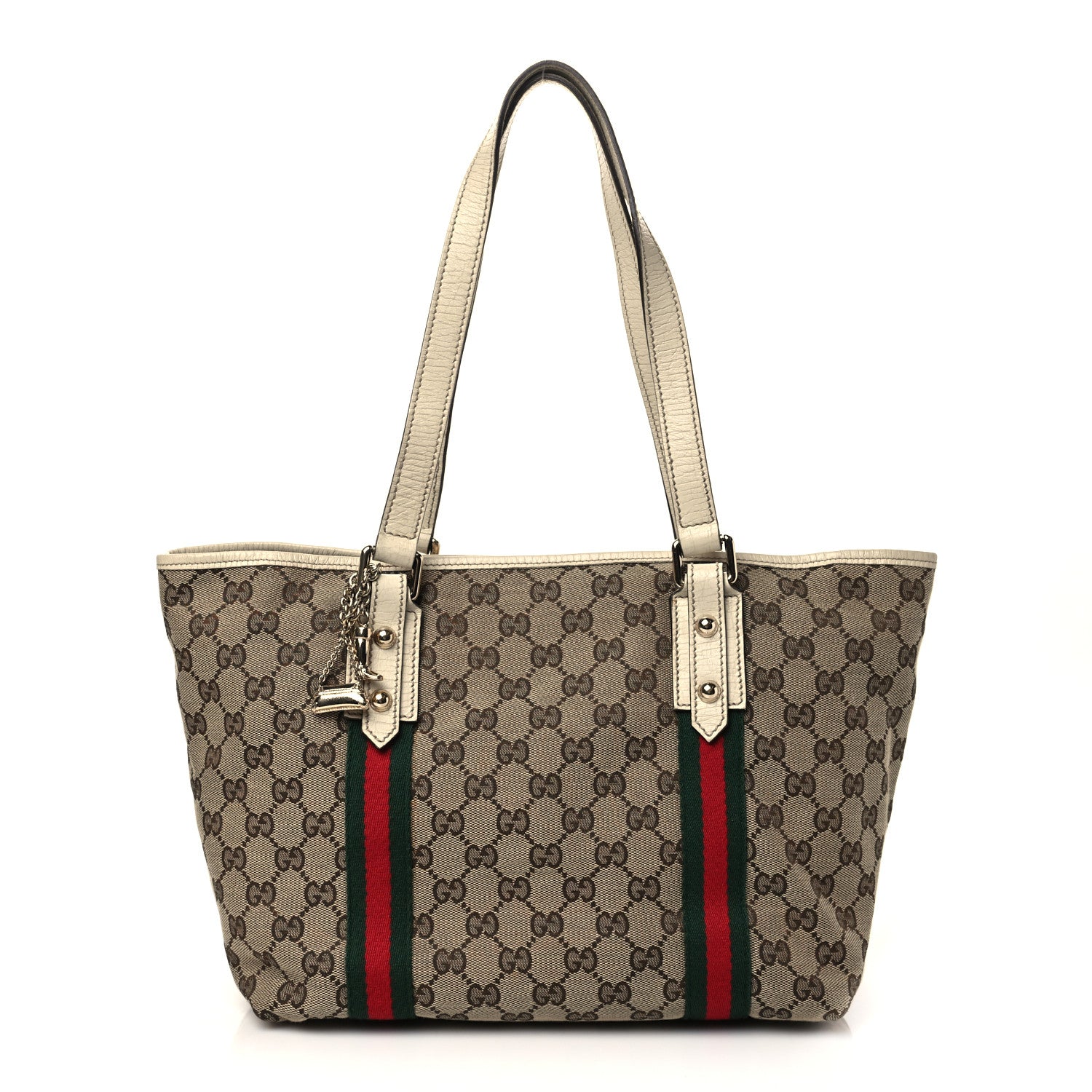 Gucci Monogram Medium Jolicoeur Tote White 1 of 9