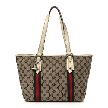 Gucci Monogram Medium Jolicoeur Tote White 1 of 9