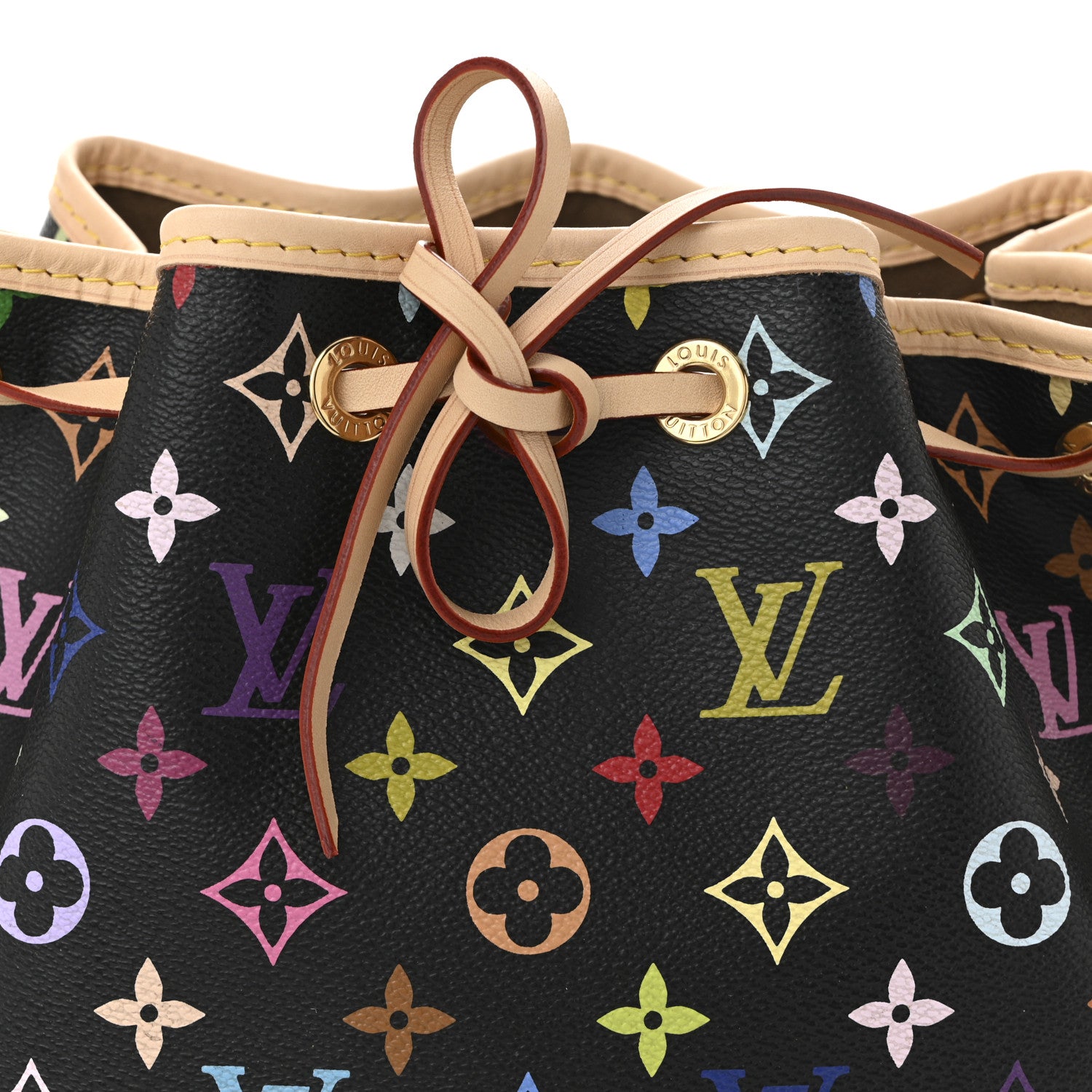 Louis Vuitton Monogram Multicolor Petit Noe Black 7 of 10