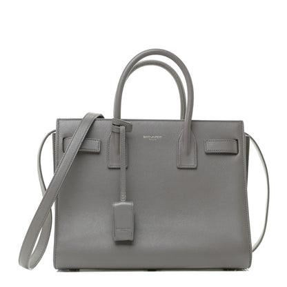 Saint Laurent Calfskin Baby Sac de Jour Fog 1 of 14