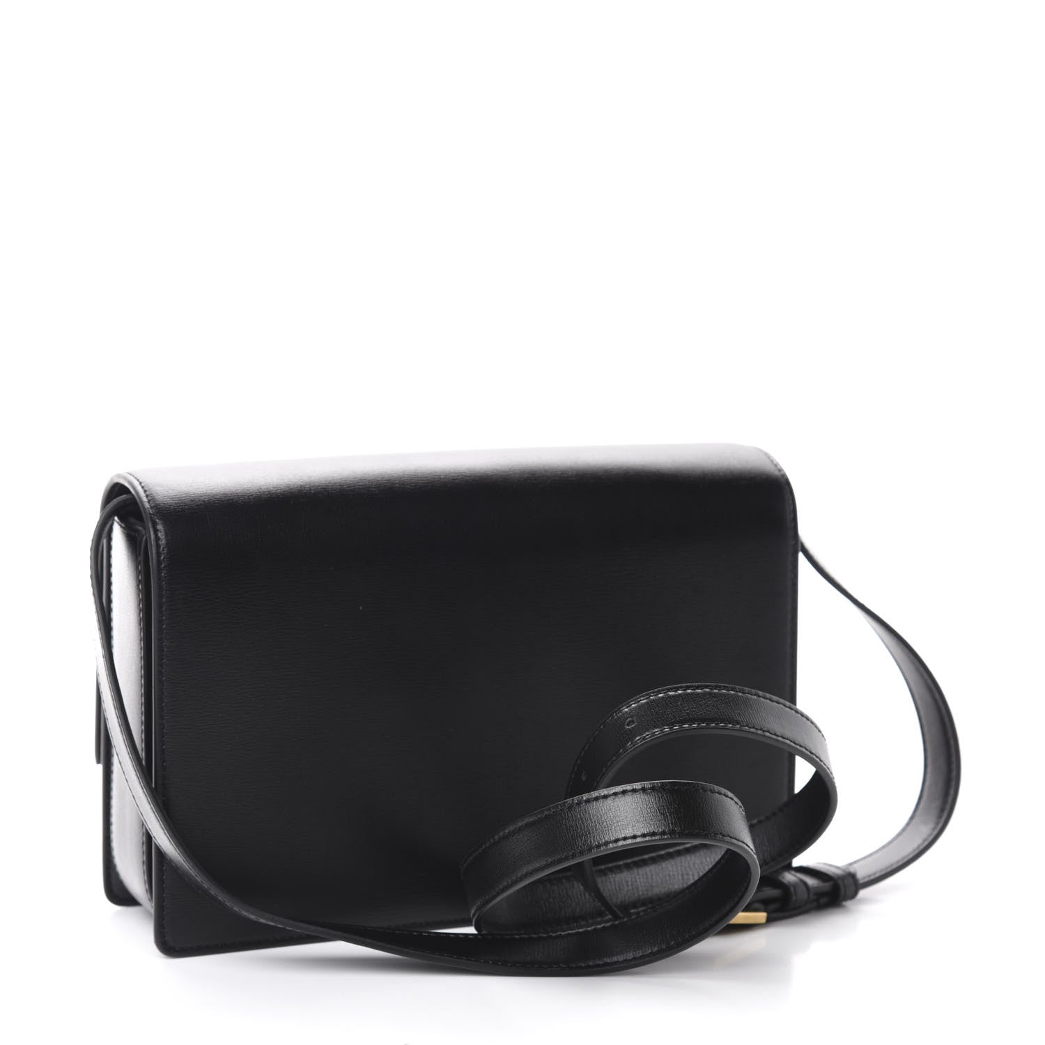 Saint Laurent Smooth Calfskin Suede Medium Bellechasse Black Grey 3 of 11