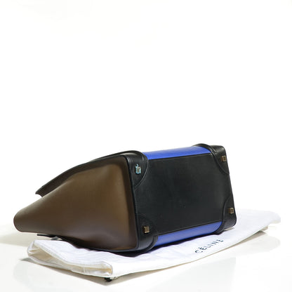 Celine Smooth Calfskin Mini Tri-Color Luggage Indigo 4 of 7