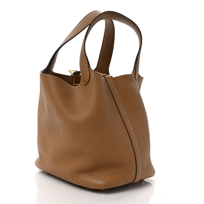 Hermes Taurillon Clemence Picotin Lock 18 PM Biscuit 3 of 9