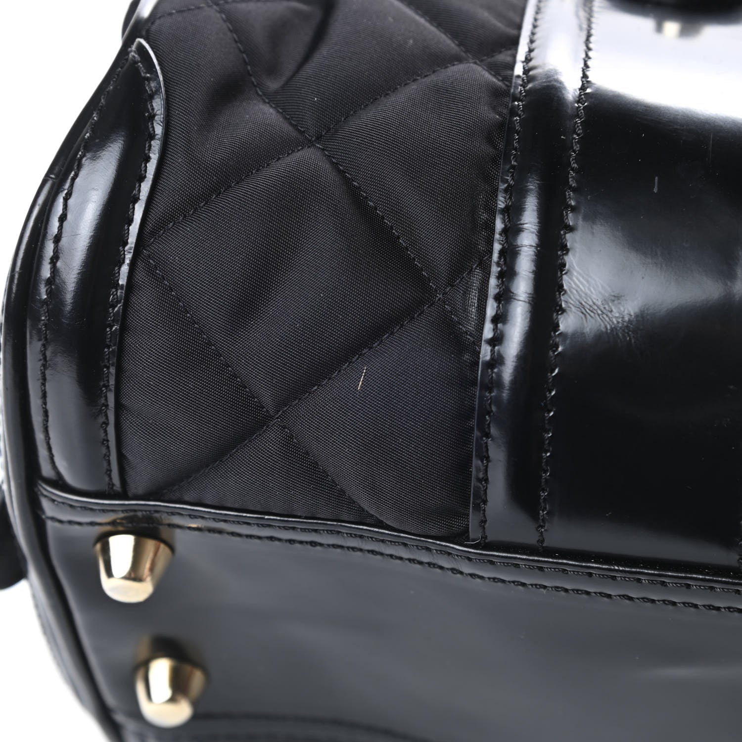 Burberry Nylon Quilted Smedna Satchel Black 12 of 14