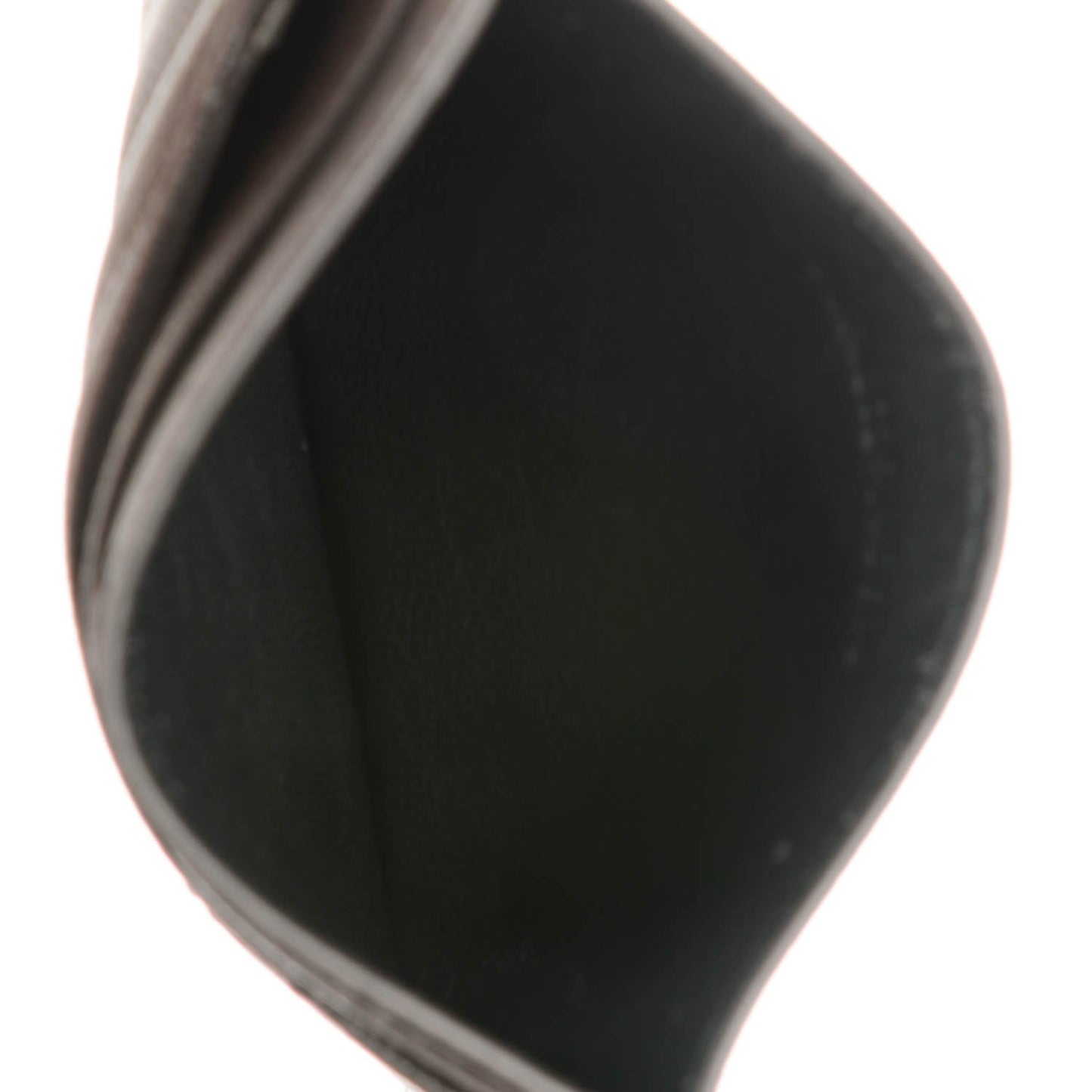 Grain De Poudre Matelasse Chevron Monogram Card Case Coal