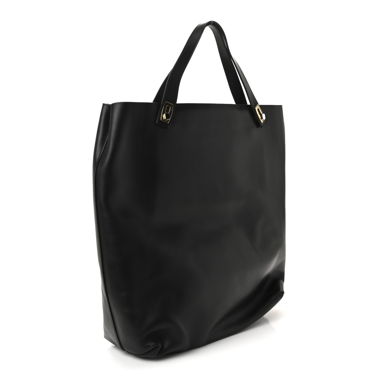 Balenciaga Calfskin Pocket Tote Black 3 of 10
