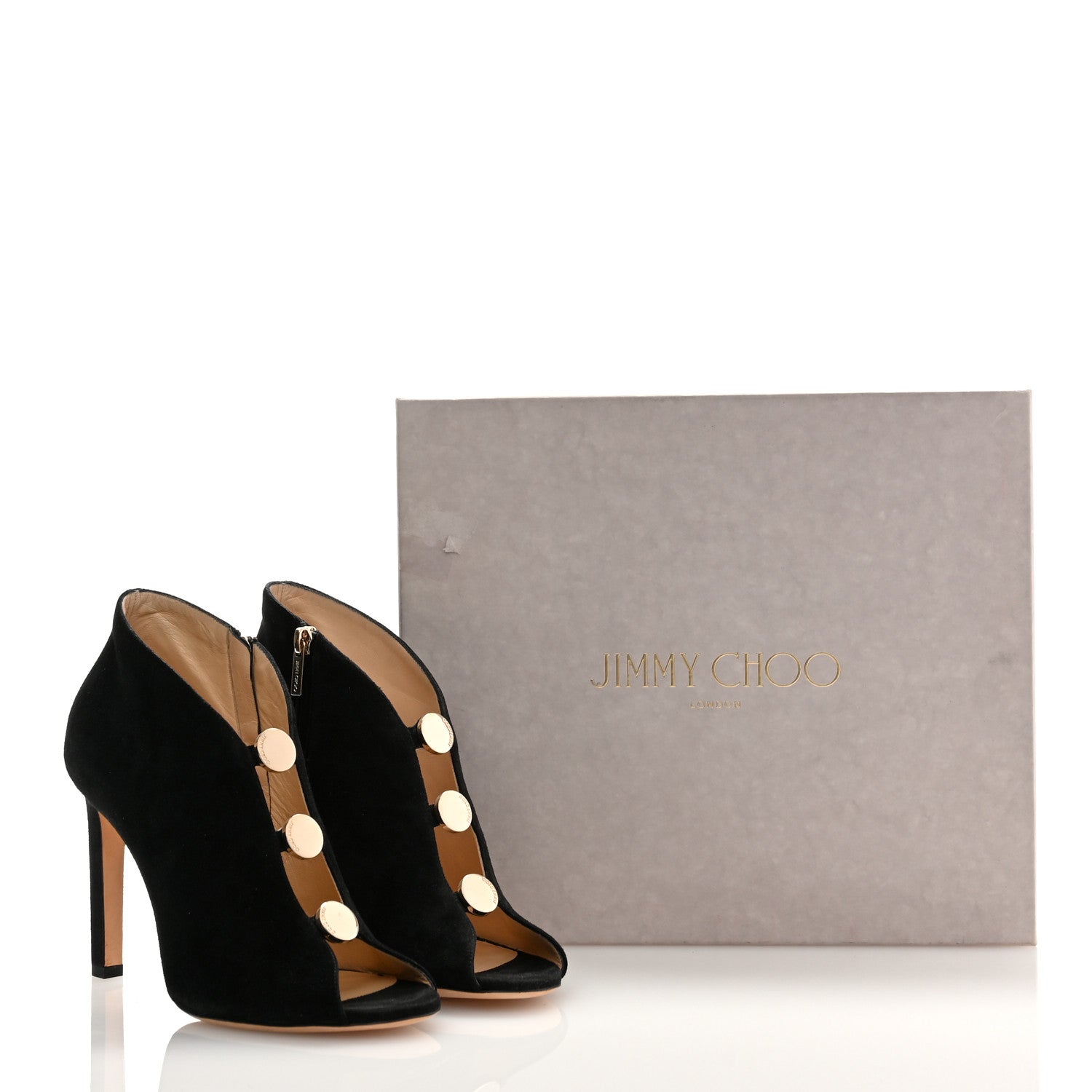Jimmy Choo Suede Lorna 100 Pumps 39.5 Black 8 of 8