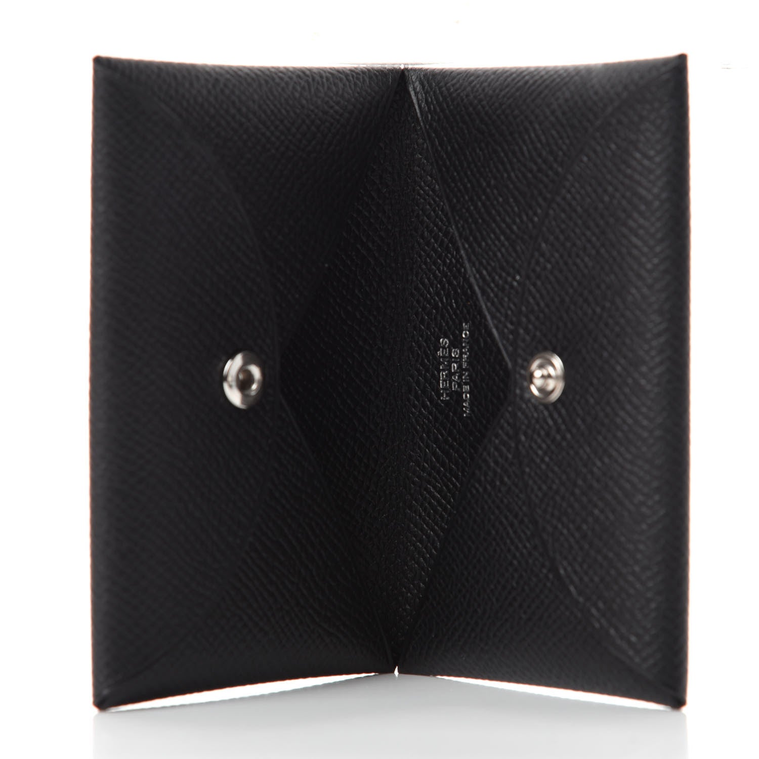 Hermes Epsom Calvi Card Case Black 5 of 8