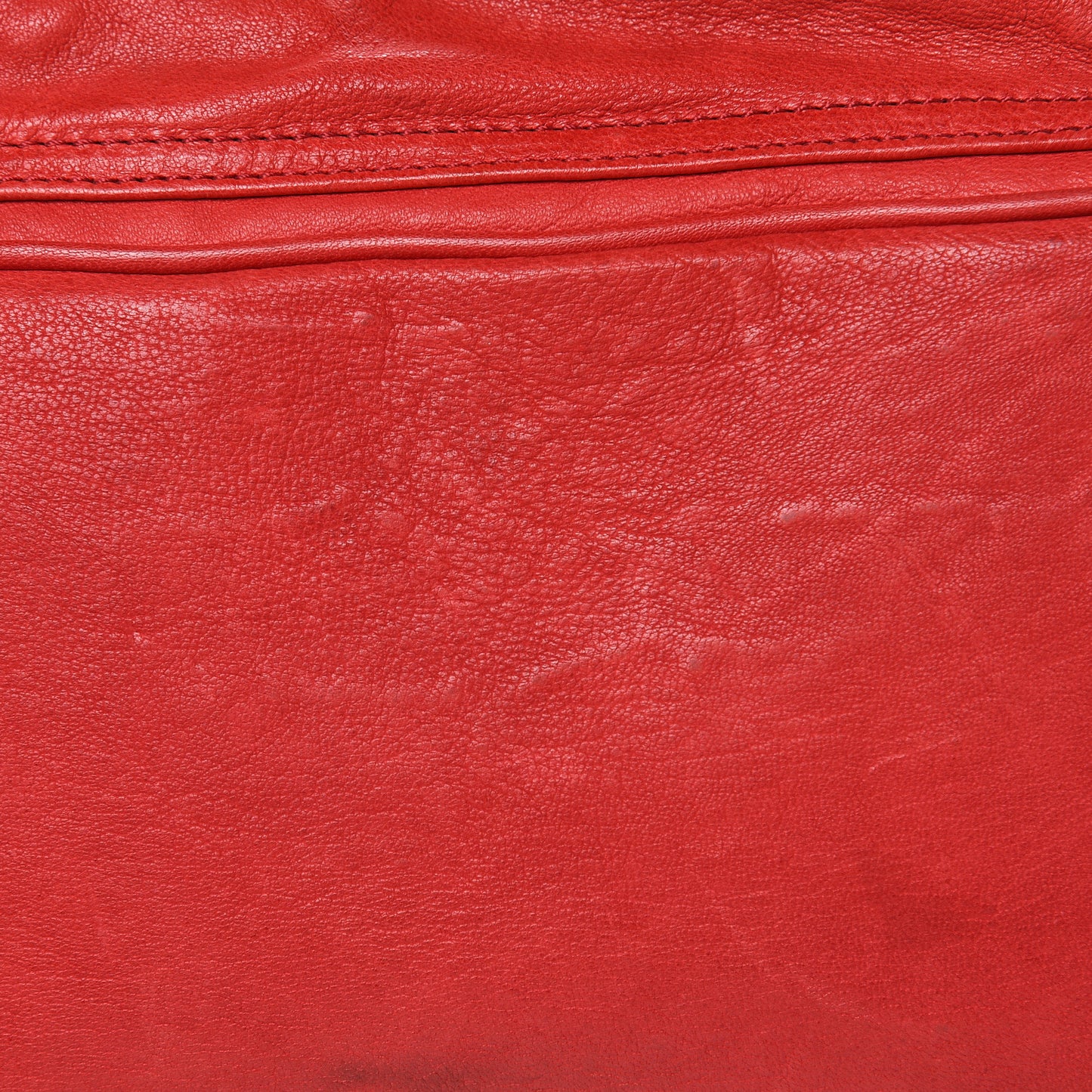 Lambskin Fox Fur Small Stark Insignia Backpack Red