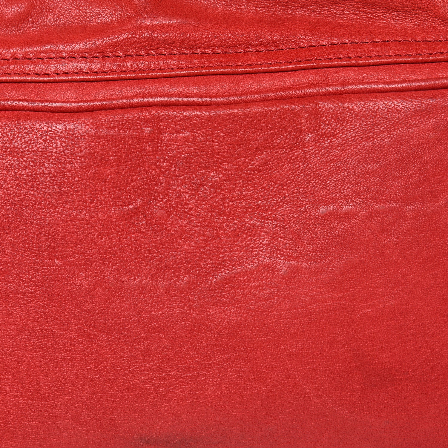 MCM Lambskin Fox Fur Small Stark Insignia Backpack Red 16 of 19