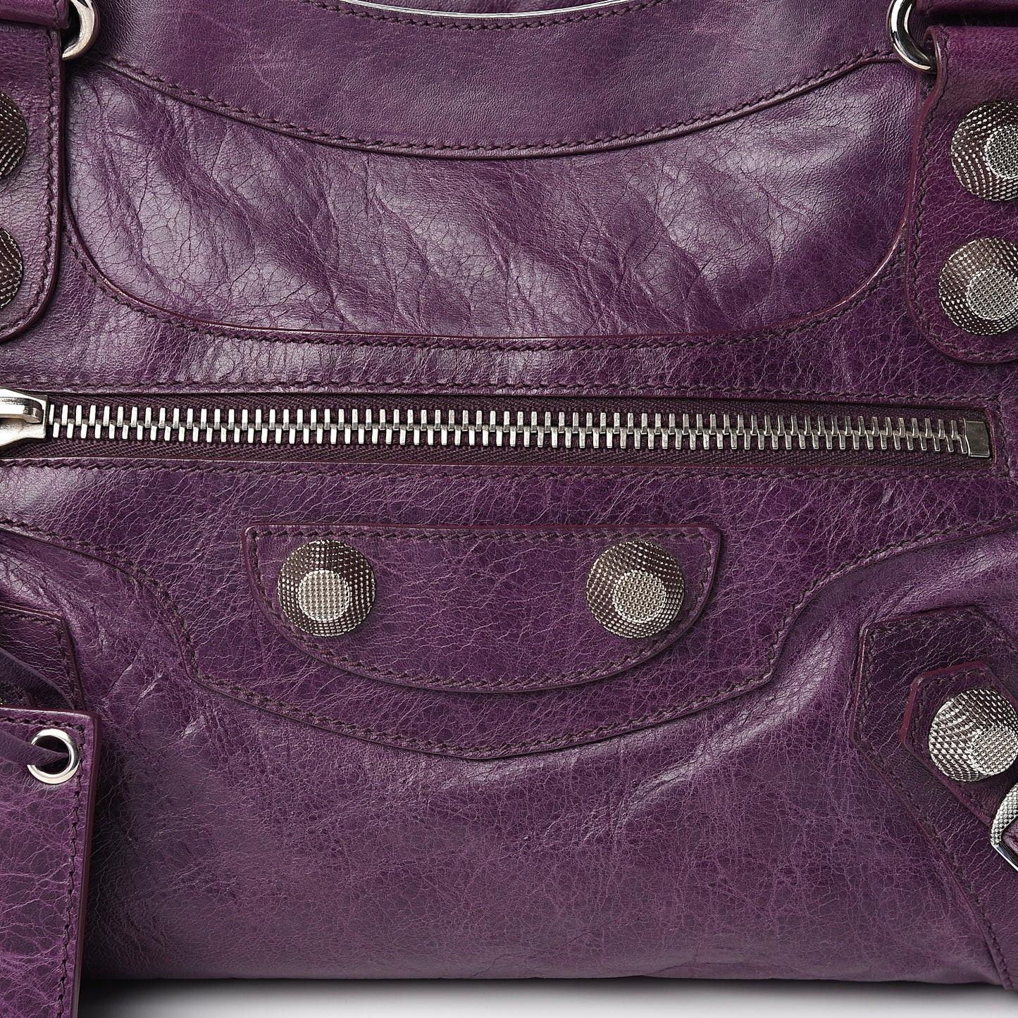 Agneau Giant 21 Silver Hardware City Raisin