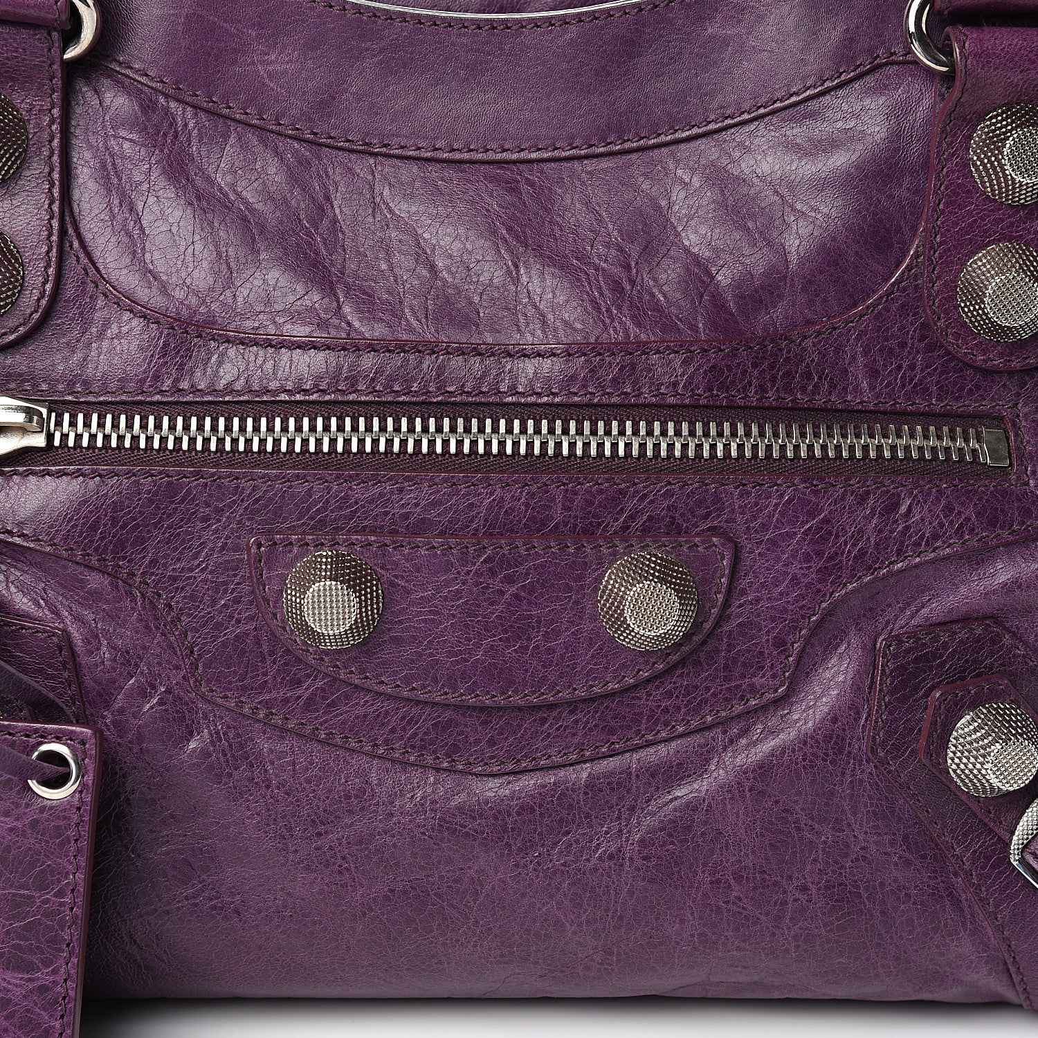 Balenciaga Agneau Giant 21 Silver Hardware City Raisin 9 of 9