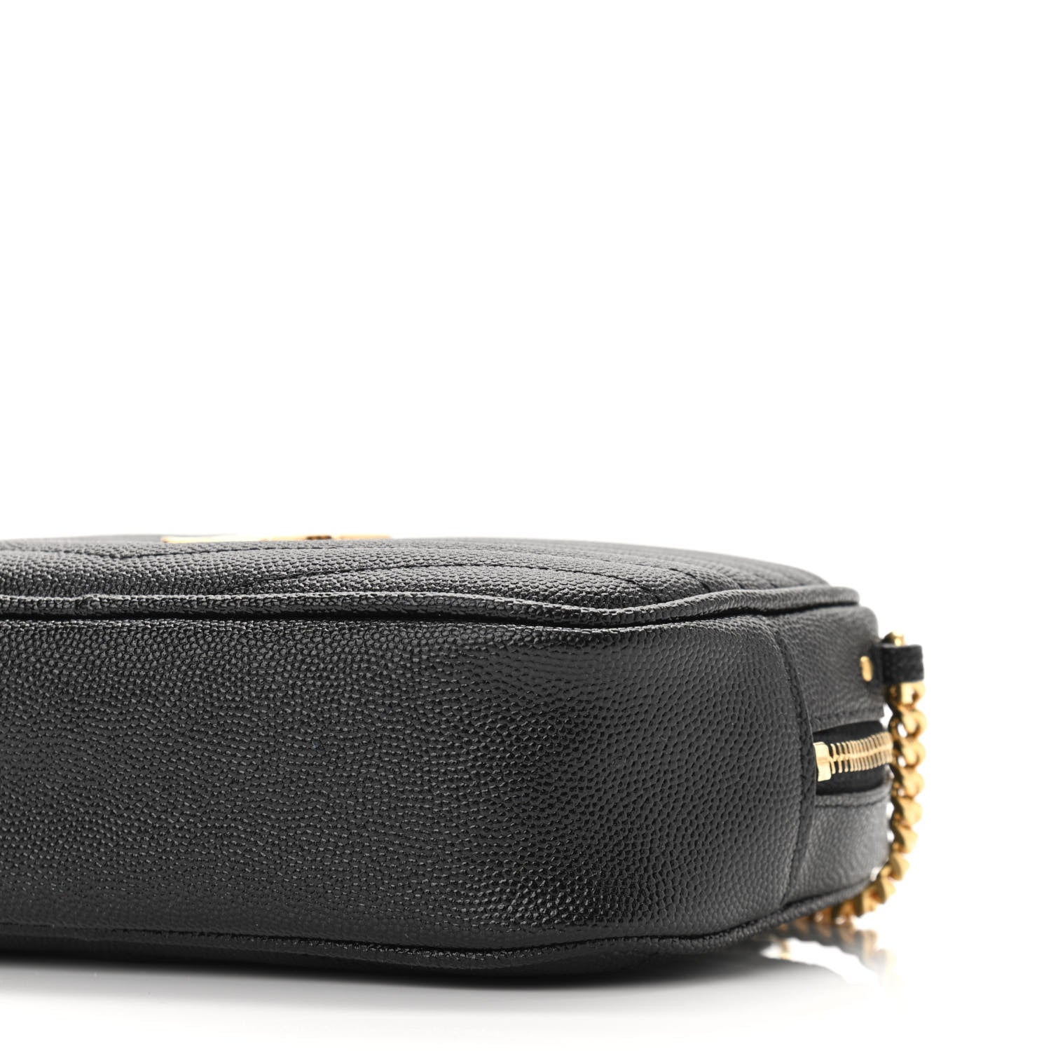 Saint Laurent Grain De Poudre Matelasse Monogram Mini Lou Camera Bag Black 10 of 10
