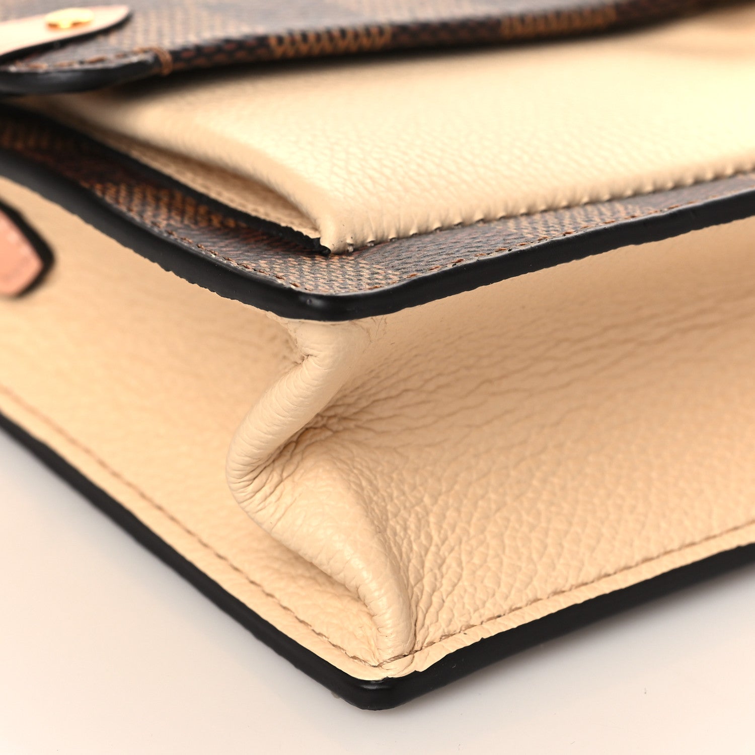 Louis Vuitton Damier Ebene Vavin Chain Wallet Creme 7 of 10