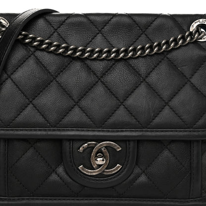 Chanel Calfskin Quilted Mini French Riviera Flap Black 8 of 10