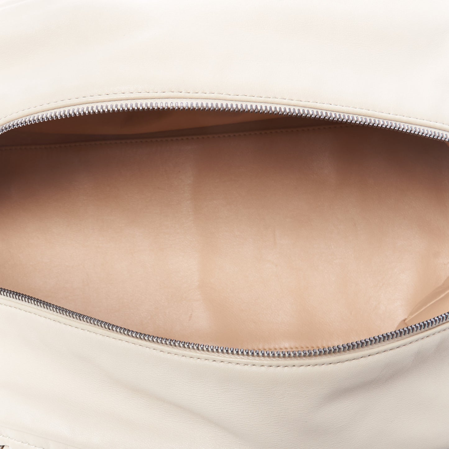Smooth Calfskin Large Luxe Ligne Bowler Light Beige