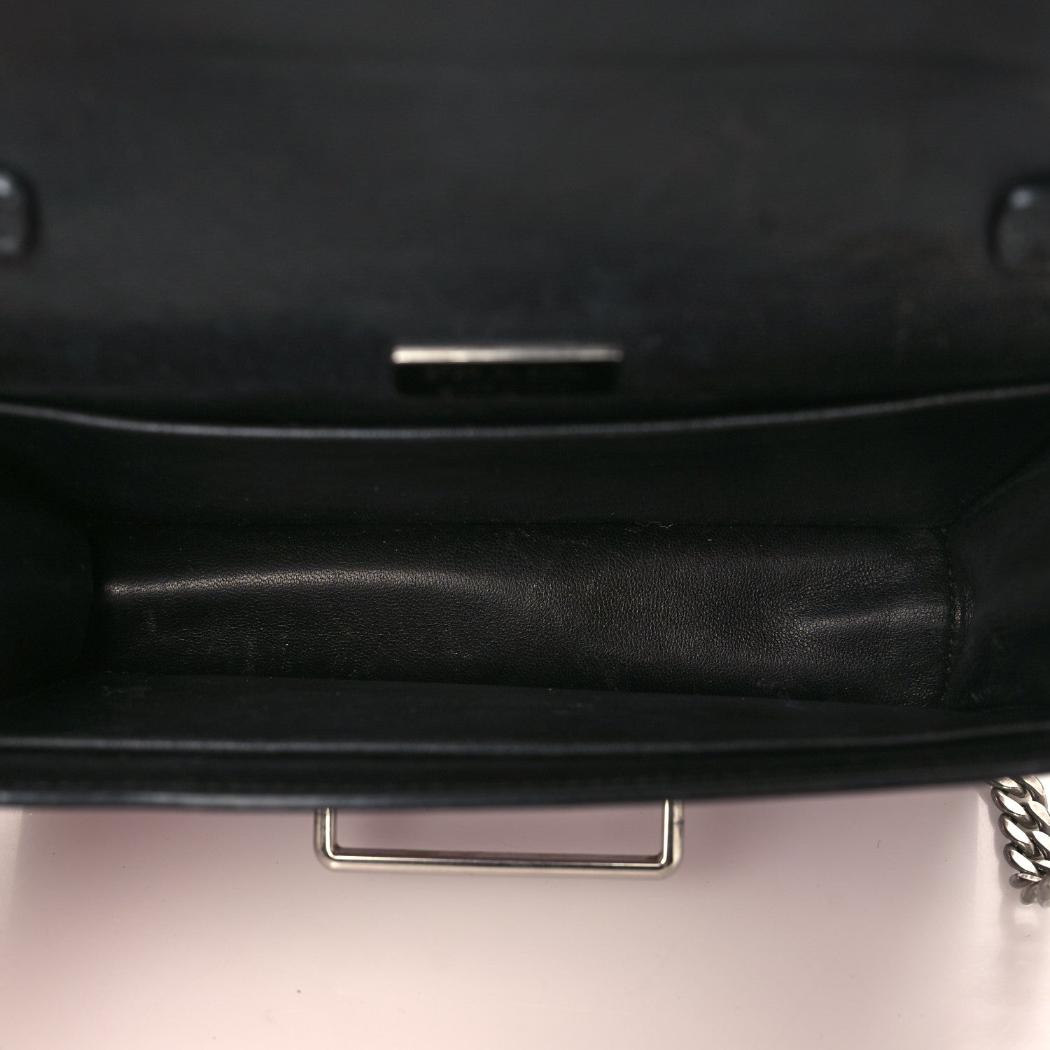 Prada Metallic Vitello Saffiano Cahier Bag Ibisco Black 5 of 10