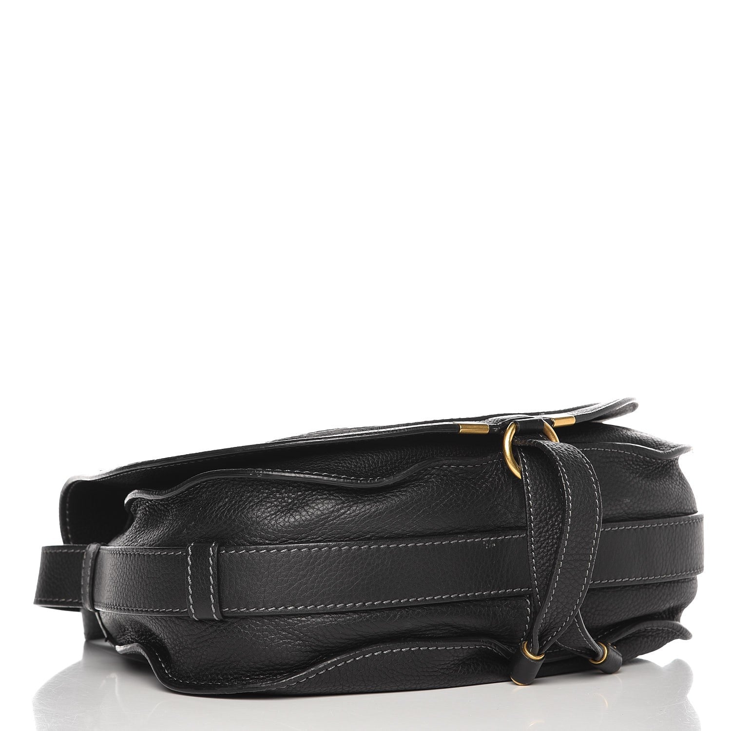 Chloe Calfskin Medium Marcie Round Crossbody Bag Black 4 of 10