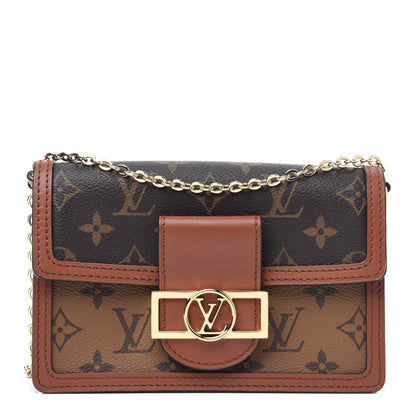 Louis Vuitton Reverse Monogram Dauphine Chain Wallet 1 of 16