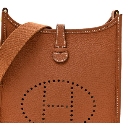 Hermes Taurillon Clemence Evelyne TPM Gold 8 of 10