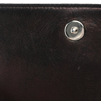 Christian Dior Grained Calfskin Diorama Wallet on Chain Pouch Black 10 of 11