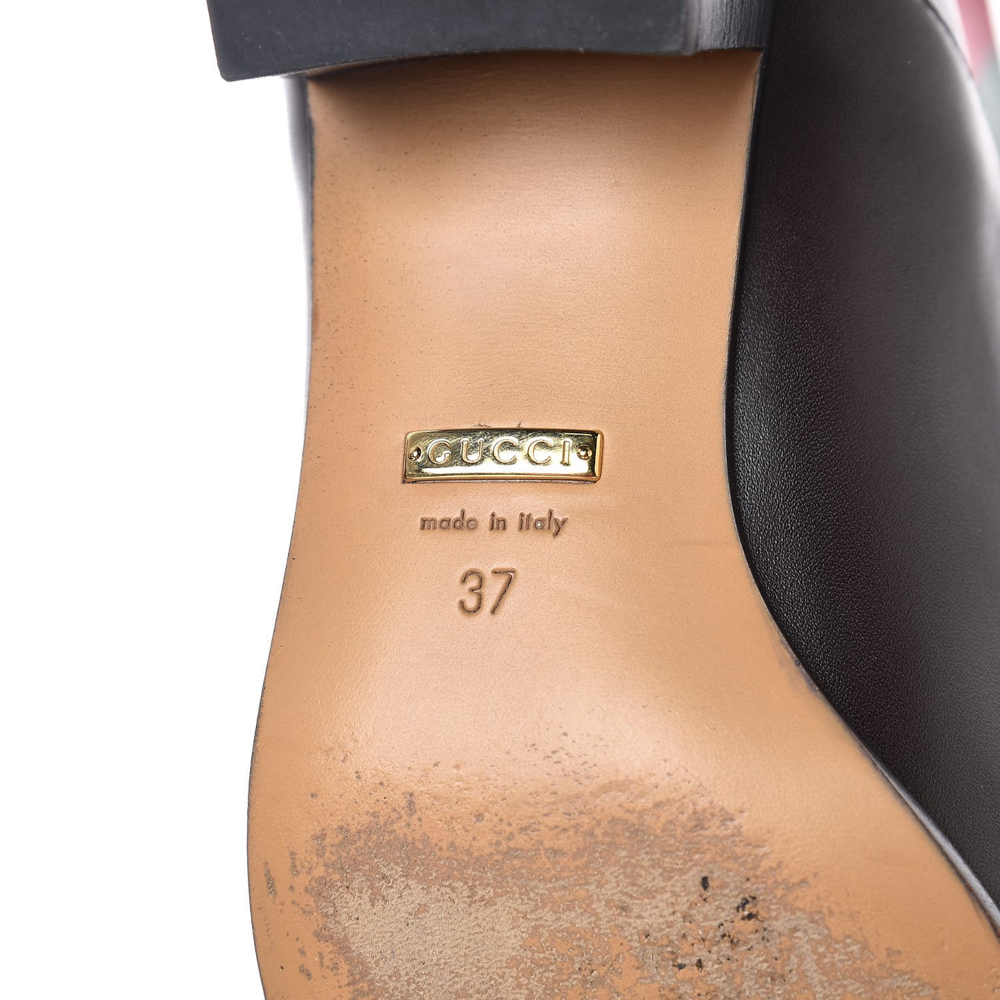 Calfskin Web Karen Ankle Boots 37 Black