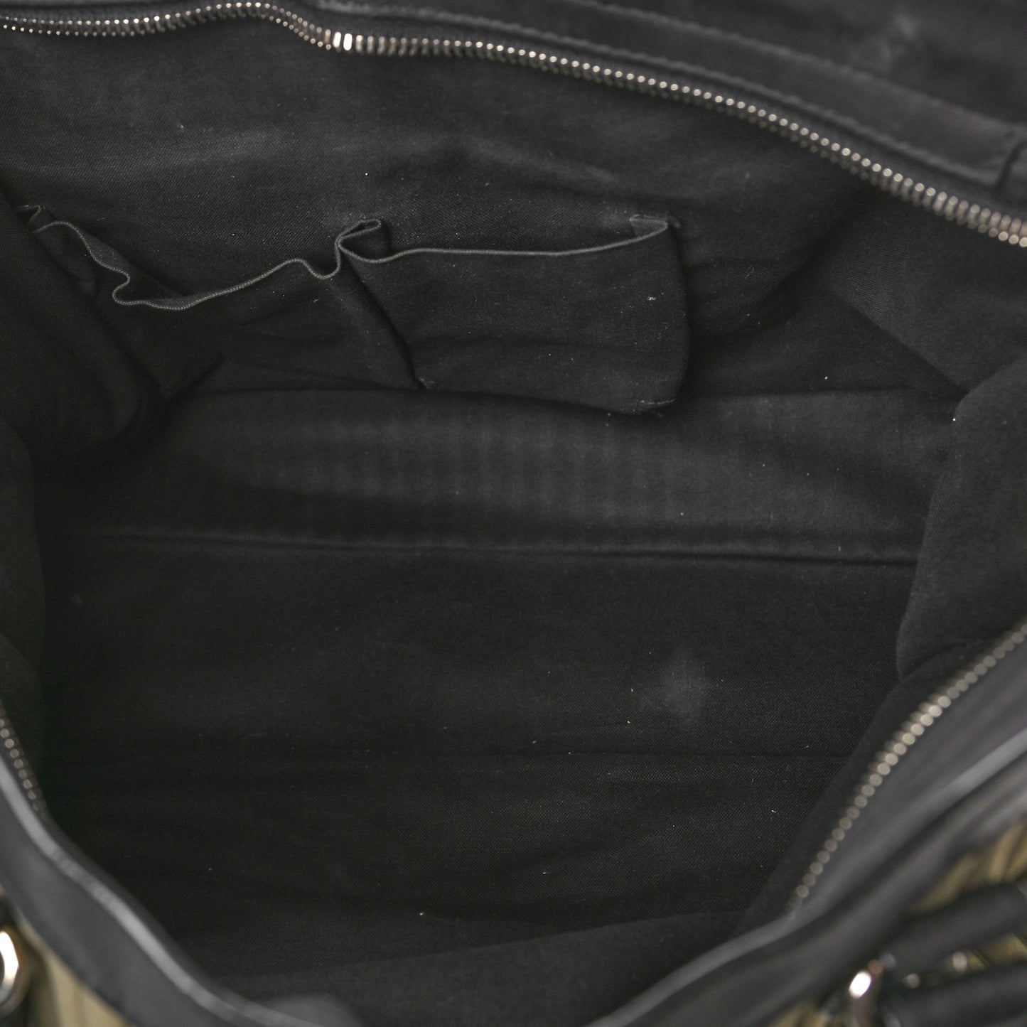 Ribbed Neoprene Classic Silver Hardware City Khaki Black