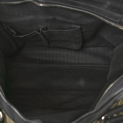 Balenciaga Ribbed Neoprene Classic Silver Hardware City Khaki Black 5 of 11