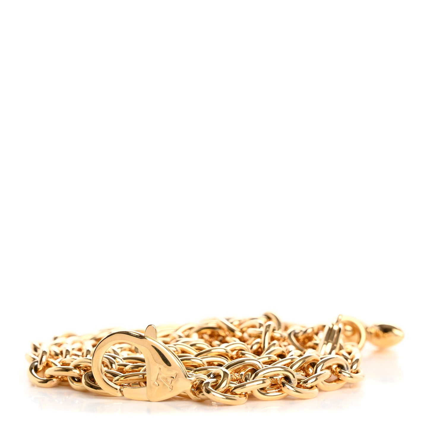 Metal Lily Chain Strap Gold