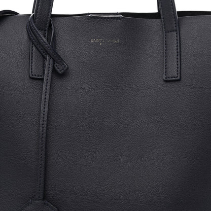 Saint Laurent Calfskin Toy Shopping Tote Navy 9 of 13