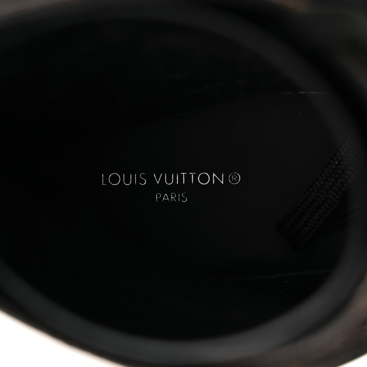 Louis Vuitton Calfskin Monogram Wonderland Flat Ranger Boots 38 Black 6 of 8