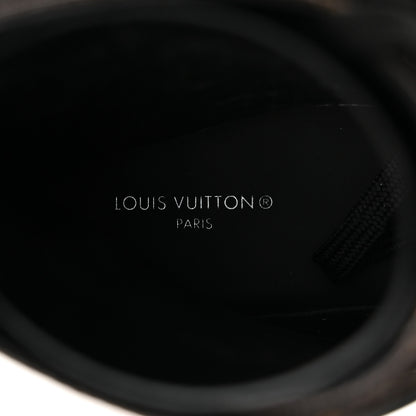 Louis Vuitton Calfskin Monogram Wonderland Flat Ranger Boots 38 Black 6 of 8