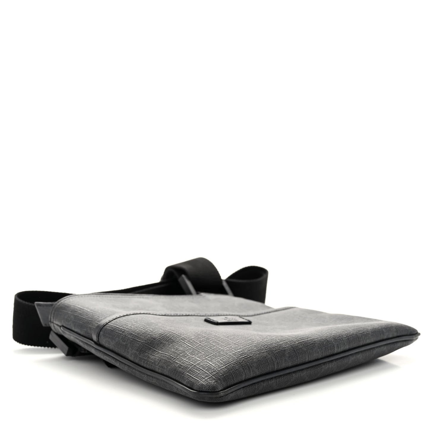 GG Plus Flat Messenger Bag Black Grey