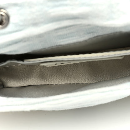 Fendi X MARC JACOBS Bleached Denim Logo Baguette Charm Off White 5 of 9