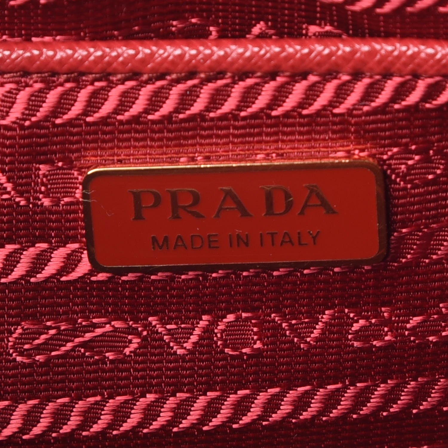 Prada Saffiano Lux Belt Bag Fuoco 9 of 10