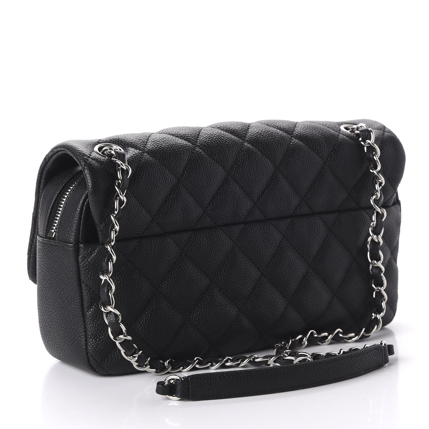Caviar Quilted Medium Easy Flap Black
