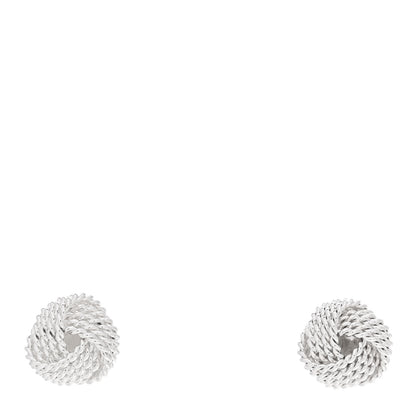Tiffany Sterling Silver Twist Knot Earrings 1 of 4