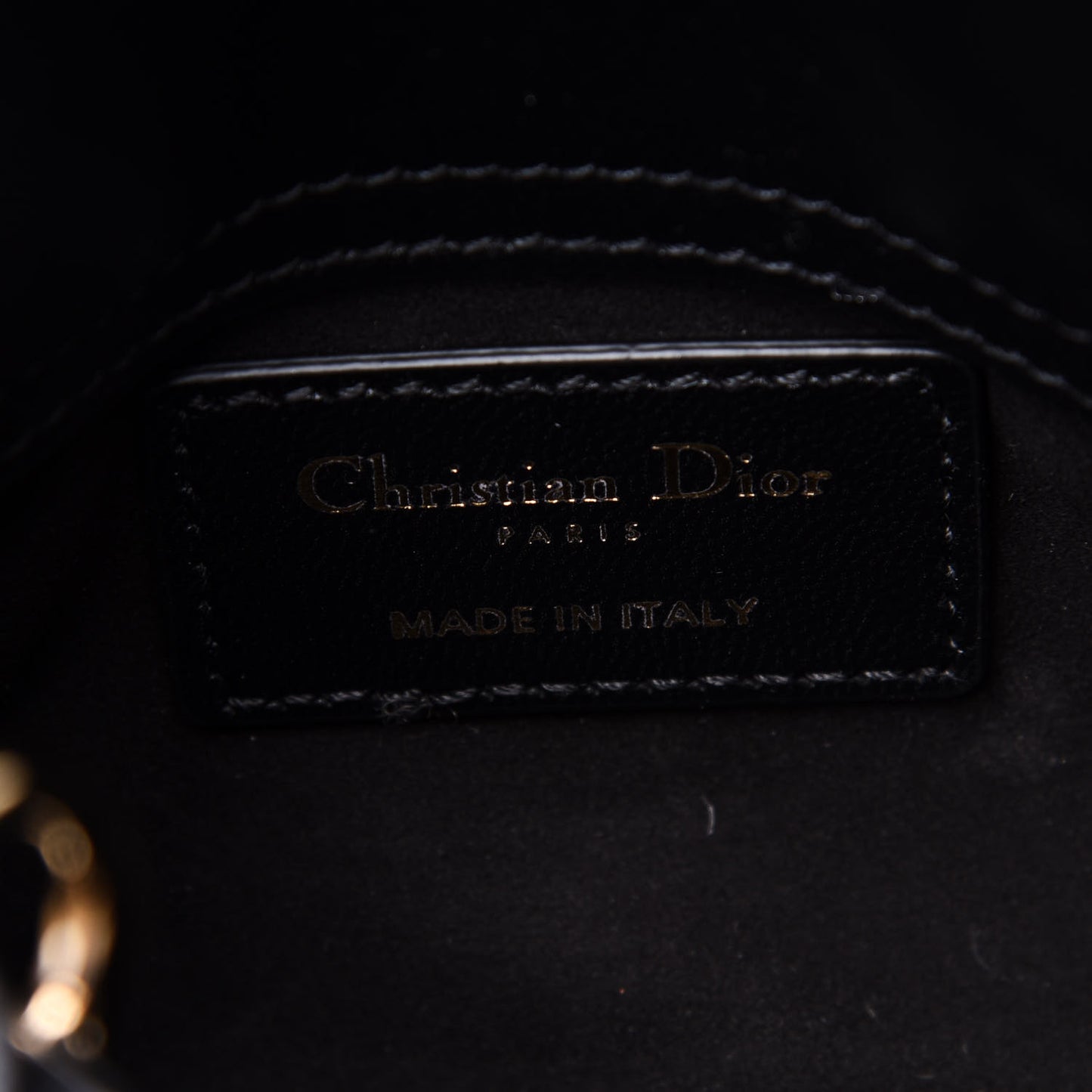 Lambskin Cannage Micro Lady Dior Black
