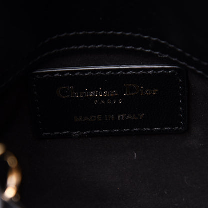 Christian Dior Lambskin Cannage Micro Lady Dior Black 6 of 10