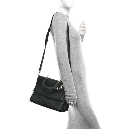 Christian Dior Bullcalf Medium Be Dior Flap Black Fraise 2 of 9