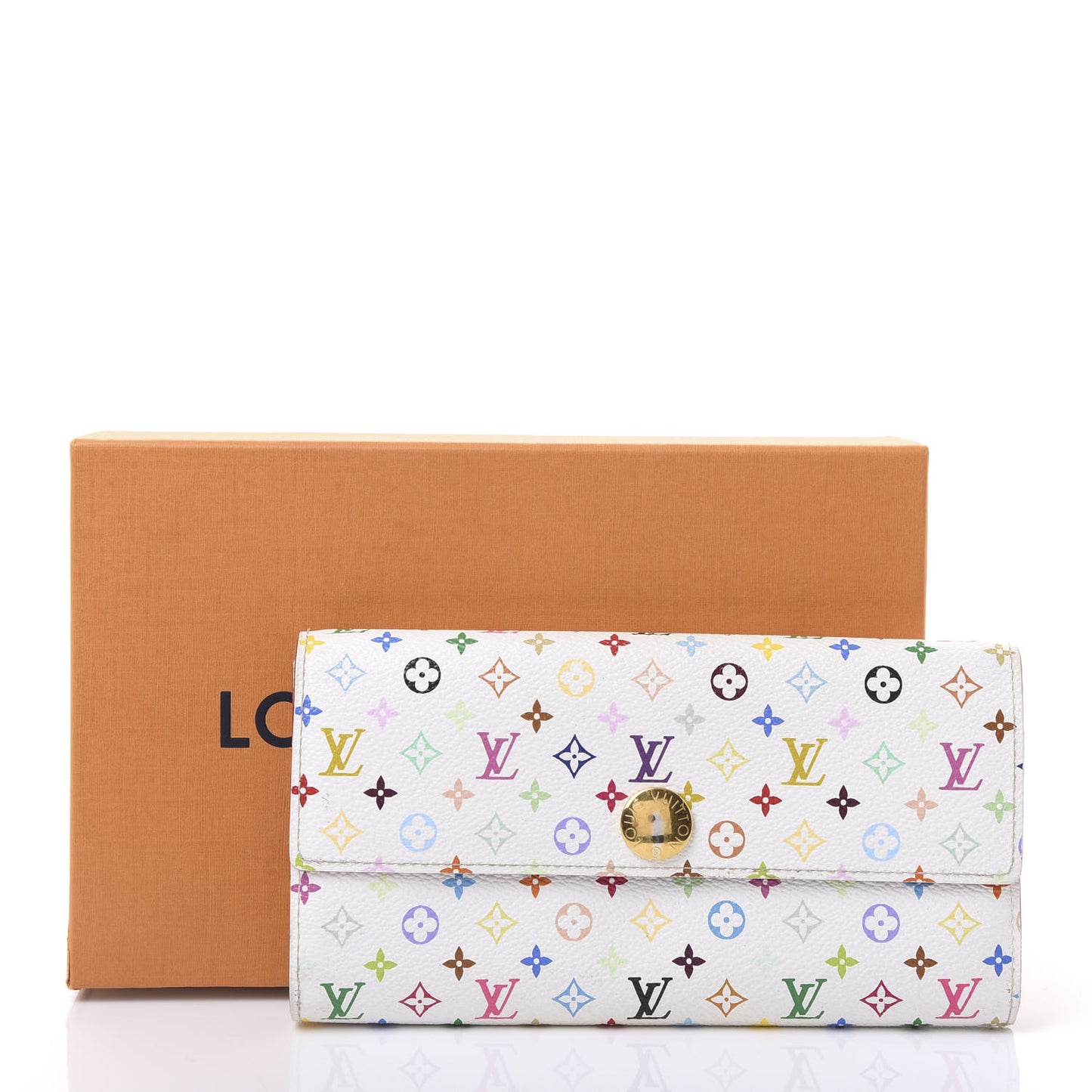 Monogram Multicolor Sarah Wallet White Eglantine