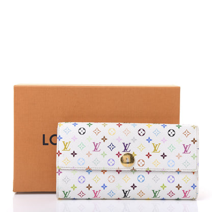Louis Vuitton Monogram Multicolor Sarah Wallet White Eglantine 11 of 11
