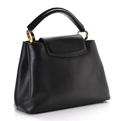 Louis Vuitton Taurillon Capucines BB Black 2 of 12