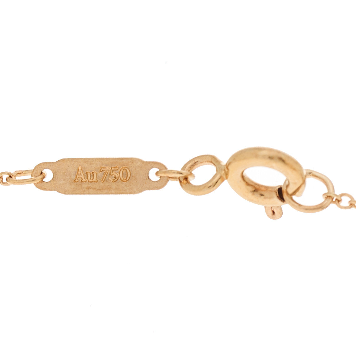 18K Rose Gold 3 Charm Pendant Necklace