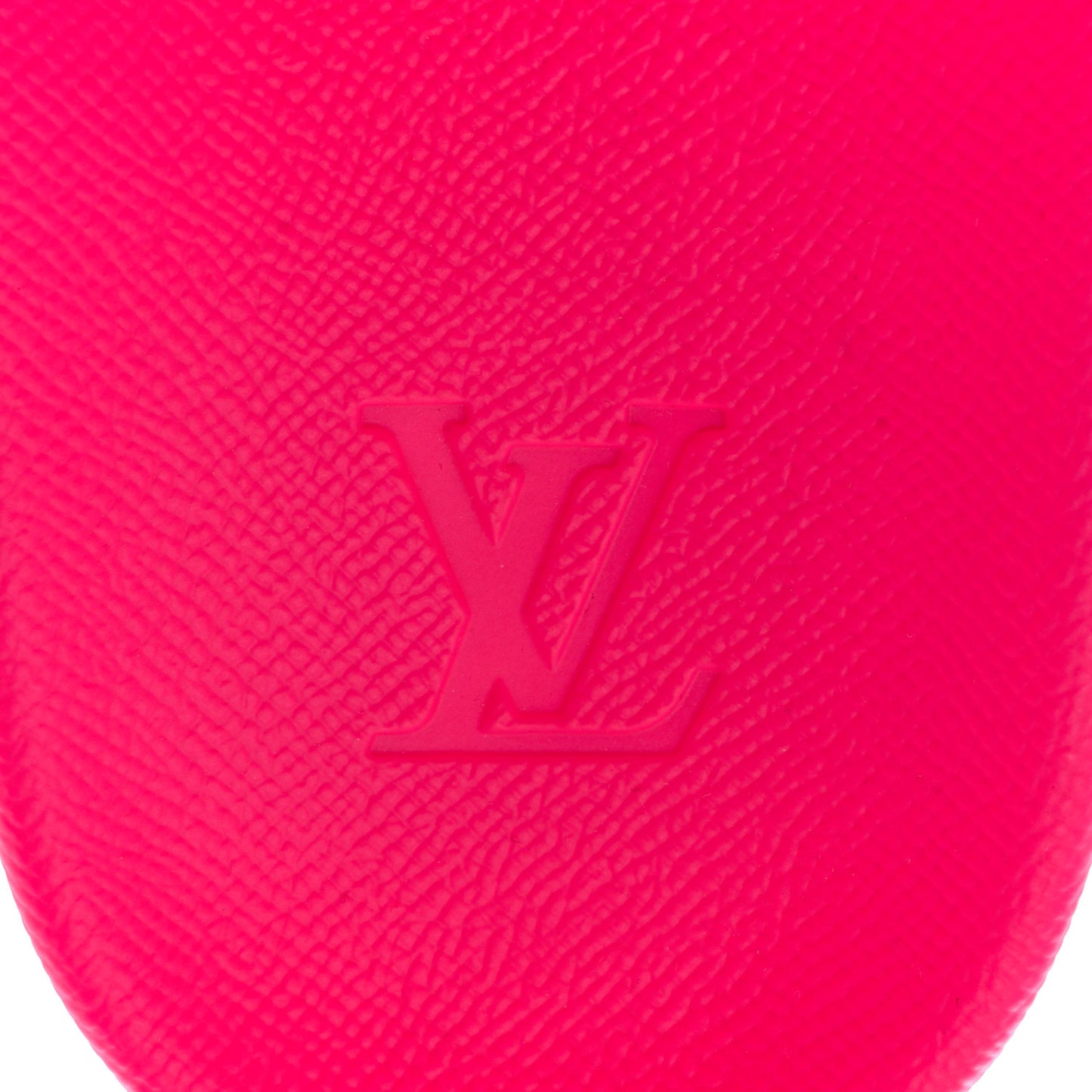 Rubber Embossed Monogram Mens Waterfront Mules 11 Pink