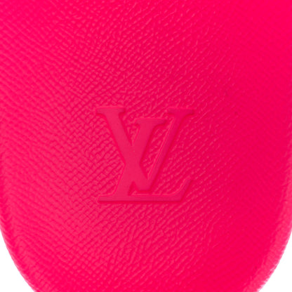 Louis Vuitton Rubber Embossed Monogram Mens Waterfront Mules 11 Pink 7 of 10