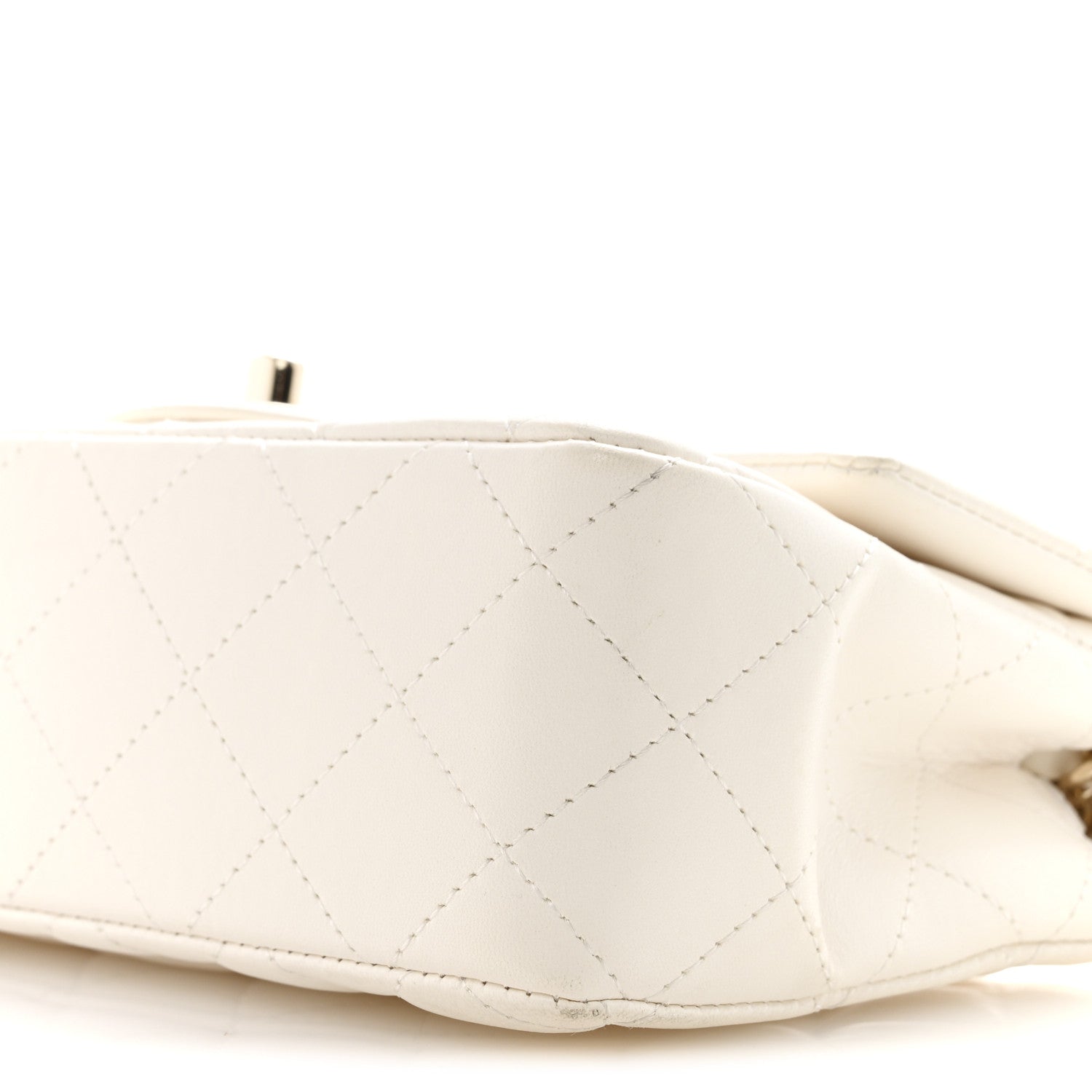 Chanel Lambskin Quilted Mini Rectangular Flap White 7 of 13